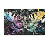 Peacoblue Lot de 4 Autocollants Pour Cartes Bancaires Papillon De Nuit Coloré Et Texture Skin Personnalisé Cover Protection Pour Cartes De Crédit Et Débit, Étanche Résistant Aux Rayures Autocollants