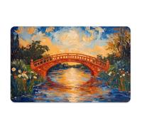 Peacoblue Lot de 4 Autocollants Pour Cartes Bancaires Paysage Coucher De Soleil Peinture À L’huile Skin Personnalisé Cover Protection Pour Cartes De Crédit Débit, Étanche Résistant Aux Autocollants