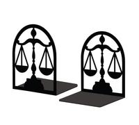 Peacoblue Serre Livre Original Metal Noir, Serre-Livres Constellation Balance Design Moderne Serré Livre Decoratif Bureau pour Bureau, Cuisine, Étagère et Bibliothèque, 1 Paire