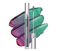 Peacock Blue Turns Green Chameleon Liquid Eyeshadow Tri-color Diamond Sparkling Liquid Eyeshadow Pack unique (PEACOCK)