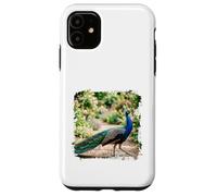 Peacock Garden Bird Elegant Nature Wildlife Floral Scène Coque pour iPhone 11