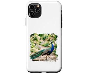 Peacock Garden Bird Elegant Nature Wildlife Floral Scène Coque pour iPhone 11 Pro Max