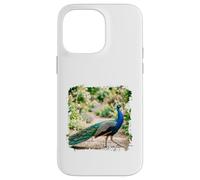 Peacock Garden Bird Elegant Nature Wildlife Floral Scène Coque pour iPhone 14 Pro Max