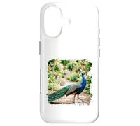 Peacock Garden Bird Elegant Nature Wildlife Floral Scène Coque pour iPhone 17