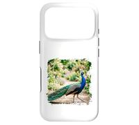 Peacock Garden Bird Elegant Nature Wildlife Floral Scène Coque pour iPhone 17 Pro