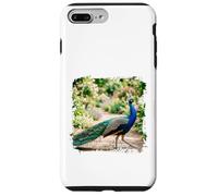 Peacock Garden Bird Elegant Nature Wildlife Floral Scène Coque pour iPhone 7 Plus/8 Plus