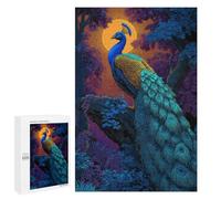 Peacock in Enchanted Forest -1 Puzzle 1000 Pièces Educa Jouet en Bois Cadeau Unique Décoration Intérieure Jeu Éducatif Challenge Toy Adultes Et Enfants À Partir De 14 Ans 1000 PCS