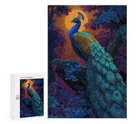 Peacock in Enchanted Forest -1 Puzzle 300 Pièces Educa Jouet en Bois Cadeau Unique Décoration Intérieure Jeu Éducatif Challenge Toy Adultes Et Enfants À Partir De 14 Ans 300 PCS
