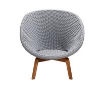 Peacock Outdoor Lounge chaise Rope Cane-Line gris clair - 5711877208868