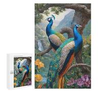 Peacock Paradise Landscape-1 Puzzle 1000 Pièces Educa Jouet en Bois Cadeau Unique Décoration Intérieure Jeu Éducatif Challenge Toy Adultes Et Enfants À Partir De 14 Ans 1000 PCS