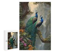 Peacock Paradise Landscape Puzzle 1000 Pièces Educa Jouet en Bois Cadeau Unique Décoration Intérieure Jeu Éducatif Challenge Toy Adultes Et Enfants À Partir De 14 Ans 1000 PCS