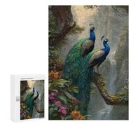 Peacock Paradise Landscape Puzzle 1000 Pièces Educa Jouet en Bois Cadeau Unique Décoration Intérieure Jeu Éducatif Challenge Toy Adultes Et Enfants À Partir De 14 Ans 300 PCS