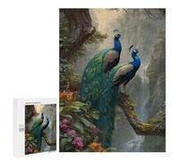 Peacock Paradise Landscape Puzzle 1000 Pièces Educa Jouet en Bois Cadeau Unique Décoration Intérieure Jeu Éducatif Challenge Toy Adultes Et Enfants À Partir De 14 Ans 500 PCS