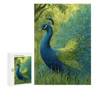 Peacock with Spread Feathers Puzzle 1000 Pièces Educa Jouet en Bois Cadeau Unique Décoration Intérieure Jeu Éducatif Challenge Toy Adultes Et Enfants À Partir De 14 Ans 300 PCS