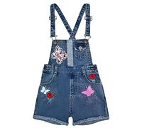 Peacolate 3-8 Ans L'été Fille Jean Brodé Sequins Floral Short à Bretelles