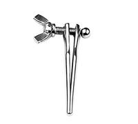 Peadxuno Dilatateurs de sondes urétrales en acier inoxydable avec vis réglable Jouets sexuels SM pour adultes - Cathéters et sondes Tiges de sondage pour pénis BDSM de la prostate (6 mm, court)