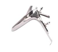 Peadxuno Spéculum vaginal en acier inoxydable Extenseur bidirectionnel dilatateur vaginal anal à longue poignée réglable Pince d'expansion en métal réutilisable (style long, modèle régulier)