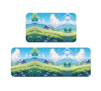 Peak Building Lot de 2 tapis de sol multifonctions pour cuisine, salle de bain et chambre à coucher