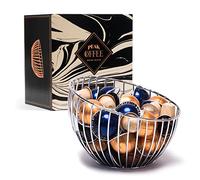 Peak Coffee Coupe porte-dosettes de café Compatible avec tous les formats de capsules et de dosettes | Stockage et organisation des capsules de café | Nespresso Vertuo Dolce Gusto Tassimo | Chromée