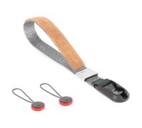 Peak Design Dragonne pour appareil photo Cuff CF-AS-3 Aluminium cuir nylon Argent