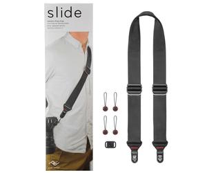 Peak Design Slide SL-BK-3 Tracolla Photo Réglable Rembourrée Noire 145 cm Nylon