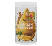 PEAK Fruity Vegan Protein - 400g Goût White Tea Peach I hydrolysat de protéines de pois I sans gras I sans sucres ajoutés I BCAA I solubilité parfaite I renforcement musculaire I soft drink