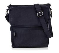 Peak Gear Crossbody Travel Purse with RFID Blocking Pocket and Lifetime Recovery Service. Polyvalent et stylish Nylon Shoulder Bag | Noir, noir