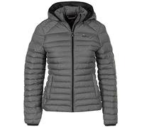 Peak Mountain ACENZA/YL Doudoune Femme, Gris Clair chiné, FR : S (Taille Fabricant : S)