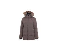 Peak Mountain ATOLE/JK Doudoune Femme, Taupe, FR : M (Taille Fabricant : M)