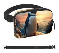 Peak Penguin-1436 Sac banane pour homme et femme, sac banane avec sangle réglable, sac banane tendance pour voyage, plein air, course à pied, randonnée, multicolore, 4 x 23 x 15 cm, multicolore,