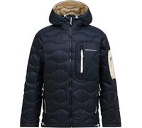 Peak Performance - Doudoune chaude de ski de randonnée - M Helium Utility Down Hood Black Sand Fog pour Homme - Taille S - Noir Noir S