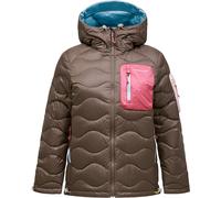 Peak Performance - Doudoune chaude et compactable en duvet - W Helium Utility Down Hood Terrain Tan Mountain Blush pour Femme - Taille M - Marron Marron M