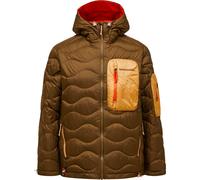 Peak Performance - Doudoune en duvet - M Helium Utility Down Hood Jacket Meadow Moss Sierra Sand pour Homme - Taille M - Marron Marron M