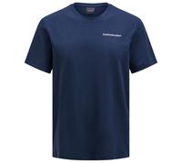 Peak Performance - Explore Logo Tee - T-shirt - S - blue shadow