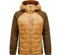 Peak Performance Homme Helium Down Hybrid Hoodie Veste, sierra sand-meadow moss, L