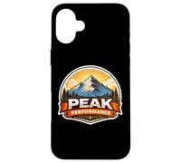 Peak Performance Jeu de Mots pour Alpinisme et randonnée Coque pour iPhone 16 Plus