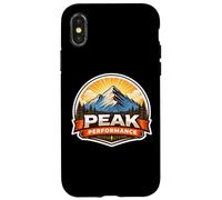Peak Performance Jeu de Mots pour Alpinisme et randonnée Coque pour iPhone X/XS