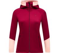 Peak Performance - Polaire à séchage rapide - W Rider Essentials Zip Hood Vertical Zenit pour Femme - Taille S - Bordeaux Bordeaux S