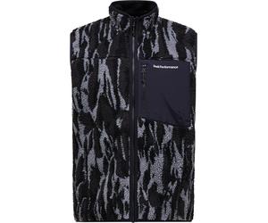 Peak Performance - Polaire chaude - M Graphic Pile Vest Winter Shard pour Homme - Taille M - Noir Noir M