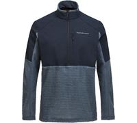 Peak Performance - Polaire respirante à demi-zip en Polartec® Alpha™ - M Freelight Alpha Half Zip Mountain Mist pour Homme - Taille L - Bleu Bleu L
