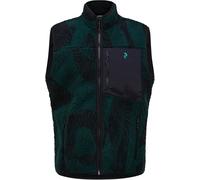 Peak Performance - Polaire sherpa sans-manches - M Graphic Pile Vest Logo Era pour Homme - Taille L - Vert Vert L