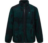 Peak Performance - Polaire sherpa zippée - M Graphic Pile Jacket Logo Era pour Homme - Taille S - Vert Vert S
