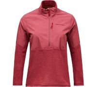 Peak Performance - Polaire zippée en Polartec Alpha® - W Freelight Alpha Half Zip Wild Rouge pour Femme - Taille S Rouge S