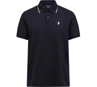 Peak Performance - Polo de randonnée léger et respirant à patte de boutonnage - M Mountainbreath Polo Black pour Homme en Silicone - Taille L - Noir Noir L