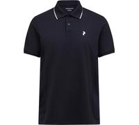 Peak Performance - Polo de randonnée léger et respirant à patte de boutonnage - M Mountainbreath Polo Black pour Homme en Silicone - Taille M - Noir Noir M