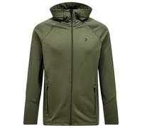 Peak Performance - Polaire à séchage rapide - M Rider Essentials Zip Hood Pine Needle pour Homme - Taille L - Vert Vert L