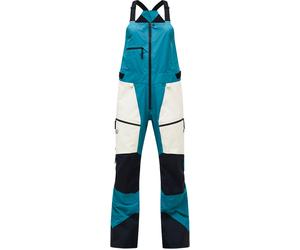 Peak Performance - Salopette imperméable de ski de randonnée en GORE-TEX® PRO - W Vertical Gore-Tex Pro Bib Hydro Fresh Sand Fog pour Femme - Taille M Bleu M