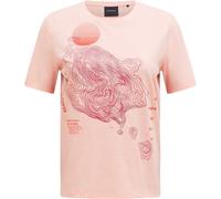 Peak Performance - T-shirt en coton - W Explore Graphic Tee Peach Fuzz pour Femme - Taille S - Rose Rose S