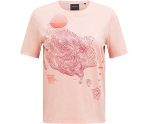 Peak Performance - T-shirt en coton - W Explore Graphic Tee Peach Fuzz pour Femme - Taille S - Rose Rose S