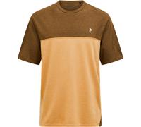 Peak Performance - T-shirt polyvalent - M Trail Wool Blend SS Meadow Moss Sierra pour Homme en Laine - Taille XL - Marron Marron XL